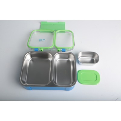 Eco Life Φαγητοδοχείο 800ml Με 2 Χωρίσματα & Μπωλ Μπλε (33-BO-9054) Eco Life Φαγητοδοχείο 800ml Με 2 Χωρίσματα & Μπωλ Μπλε (33-BO-9054)