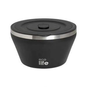 Eco Life Θερμός Φαγητού 1180ML Black (33-BO-9058)