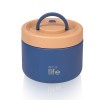 Eco Life Στρογγυλό Θερμός Φαγητού 650ml Μπλε (33-BO-9063)