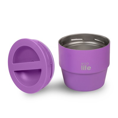 Eco Life Στρογγυλό Θερμός Φαγητού 750ml Μωβ (33-BO-9064)