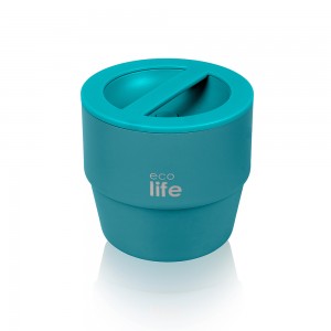 Eco Life Στρογγυλό Θερμός Φαγητού 750ml Πετρόλ (33-BO-9065)