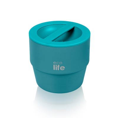 Eco Life Στρογγυλό Θερμός Φαγητού 750ml Πετρόλ (33-BO-9065)