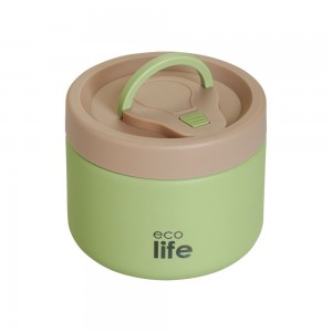 Eco Life Στρογγυλό Θερμός Φαγητού 650ml Πράσινο ( 33-BO-9095) Eco Life Στρογγυλό Θερμός Φαγητού 650ml Πράσινο ( 33-BO-9095)