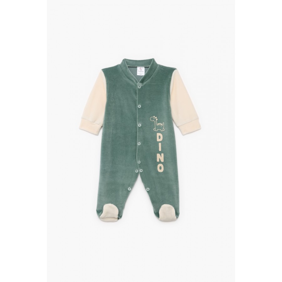 Pretty Baby Φορμάκι Βελουτέ μακρύ μανίκι Dino (33301)