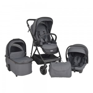 Bebe Stars Πολυκαρότσι Dione 3σε1 Titanium Grey (334-186)