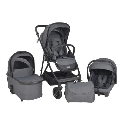 Bebe Stars Πολυκαρότσι Dione 3σε1 Titanium Grey (334-186)