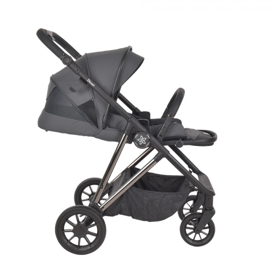 Bebe Stars Πολυκαρότσι Dione 3σε1 Titanium Grey (334-186)