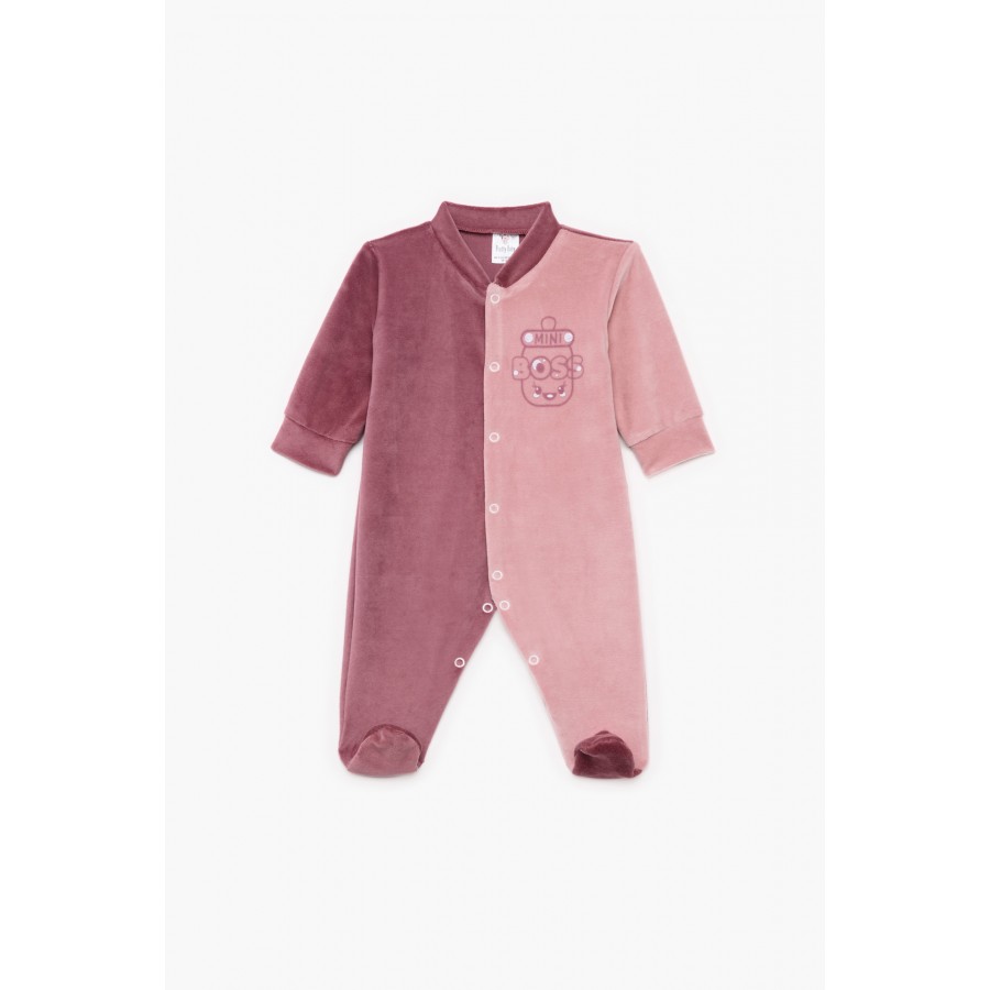Pretty Baby Φορμάκι Βελουτέ μακρύ μανίκι Mini Boss  (33403)