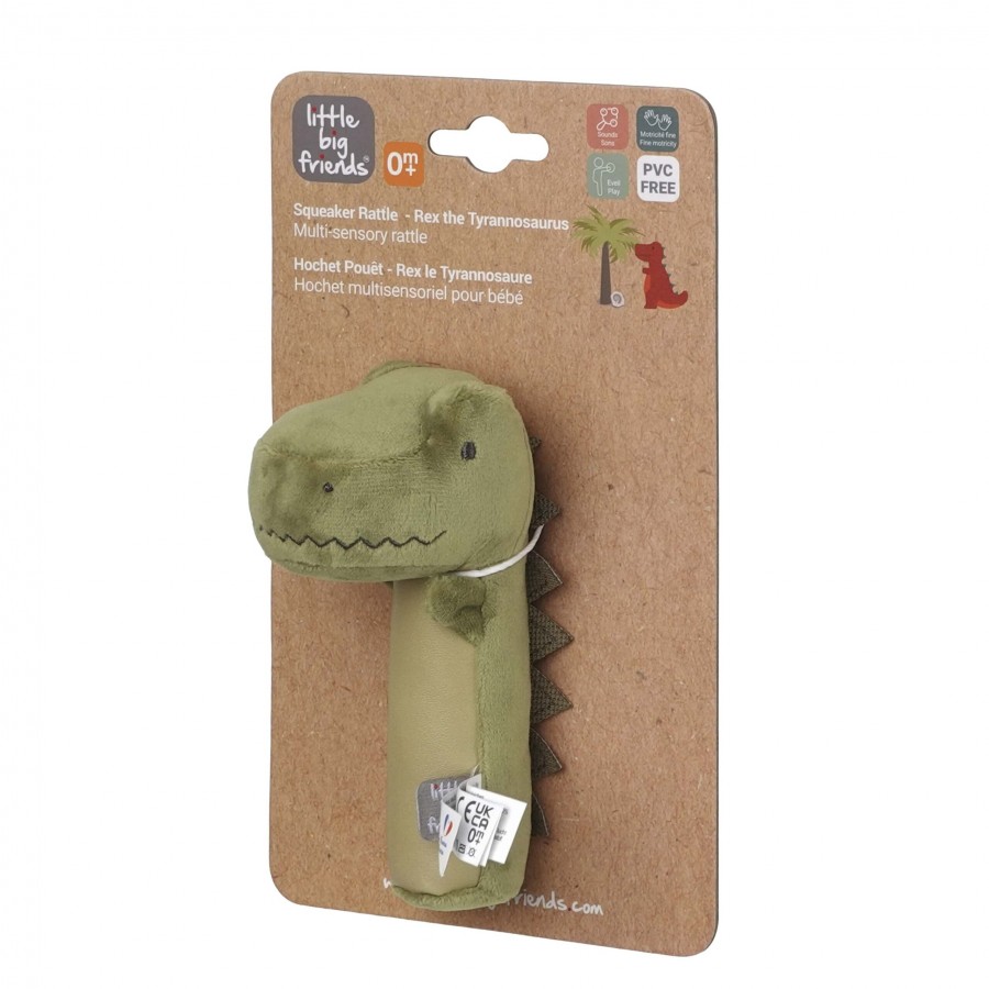Baby to Love Βελούδινη Squeaker Κουδουνίστρα Dino (BTL305017)