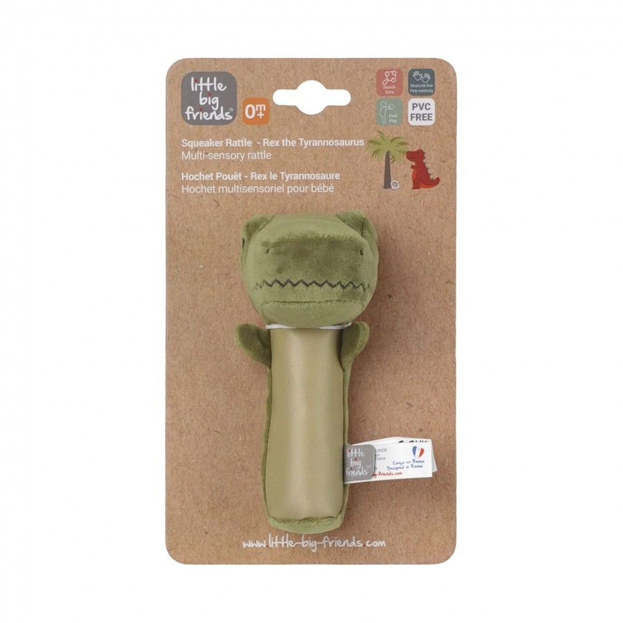 Baby to Love Βελούδινη Squeaker Κουδουνίστρα Dino (BTL305017)