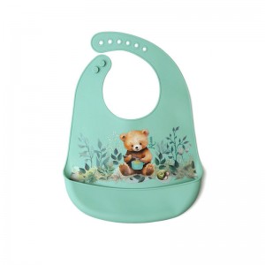 Kiokids Σαλιάρα Σιλικόνης Little Bear (3738)