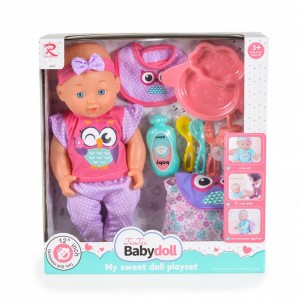 Moni Toys Σετ Μωρού 31cm με αξεσουάρ φαγητού Owl 6806 (3800146223540) Moni Toys Σετ Μωρού 31cm με αξεσουάρ φαγητού Owl 6806 (3800146223540)