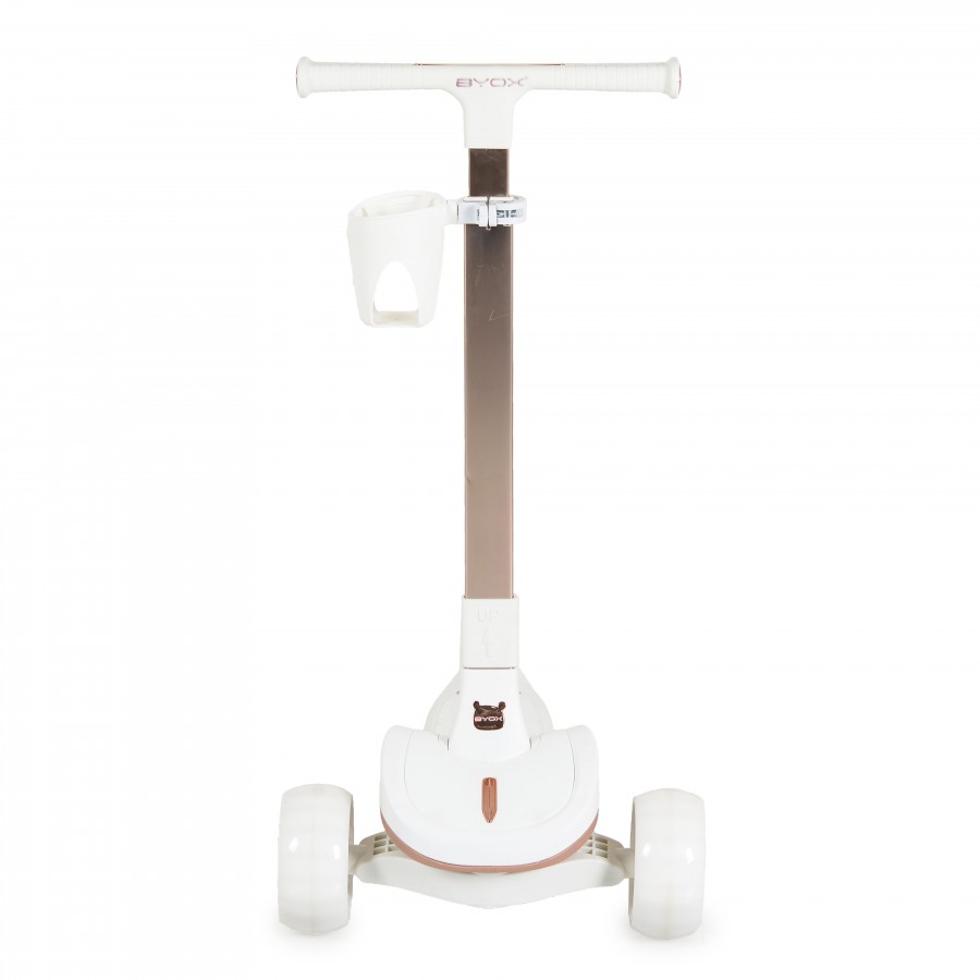Byox Scooter με Φωτιζόμενες Ρόδες Aero Royal White (3800146229511)