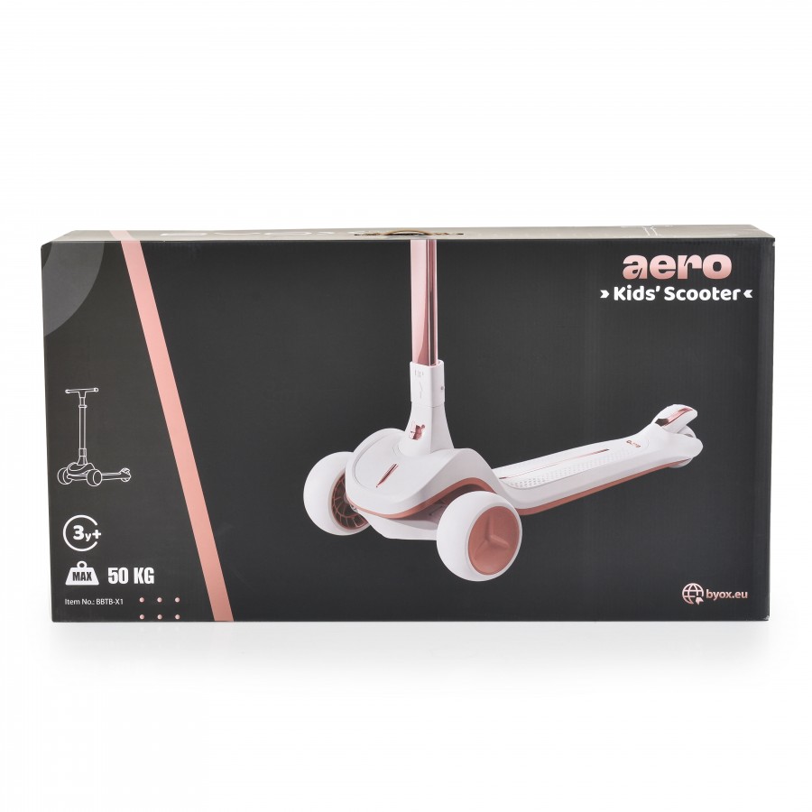 Byox Scooter με Φωτιζόμενες Ρόδες Aero Lace Pink (3800146229528)