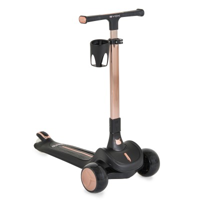 Byox Scooter με Φωτιζόμενες Ρόδες Aero Coal BLack (3800146229535)