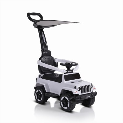 Περπατούρα Αυτοκινητάκι Με λαβή Γονέα & Τέντα Ride On Police White (3800146230890)