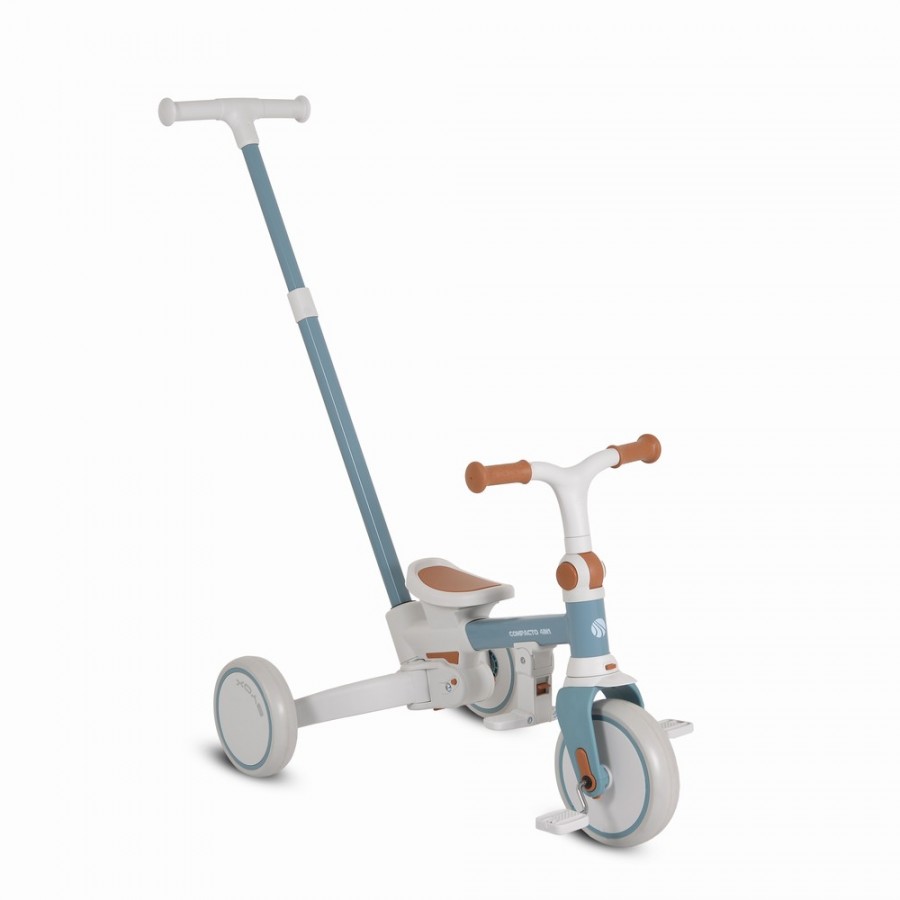 Byox Τρίκυκλο Αναδιπλούμενο Ποδήλατο Με Μπάρα Καθοδήγησης Compacto 3 in1 Blue (3800146231880)