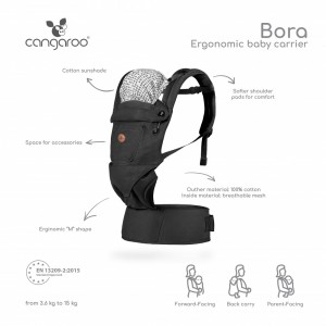 Cangaroo Μάρσιπος Bora Black BC2060 (3800146270698)