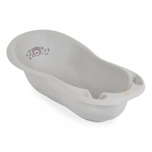 Cangaroo Αντιολισθητική Βρεφική Μπανιέρα Bathtub 100 cm Forest Bear pastel Grey (3800146272371)