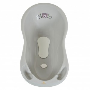 Cangaroo Αντιολισθητική Βρεφική Μπανιέρα Bathtub 100 cm Forest Bear pastel Grey (3800146272371)