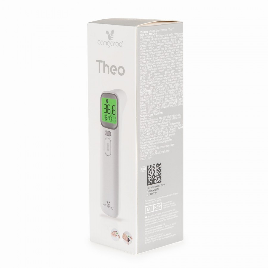 Cangaroo Ψηφιακό Θερμόμετρο Υπερύθρων Ανέπαφο Theo (3800146272418) Cangaroo Ψηφιακό Θερμόμετρο Υπερύθρων Ανέπαφο Theo (3800146272418)