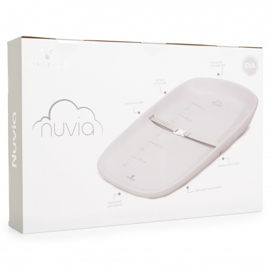 Cangaroo Baby changing pad Nuvia grey (3800146272609)