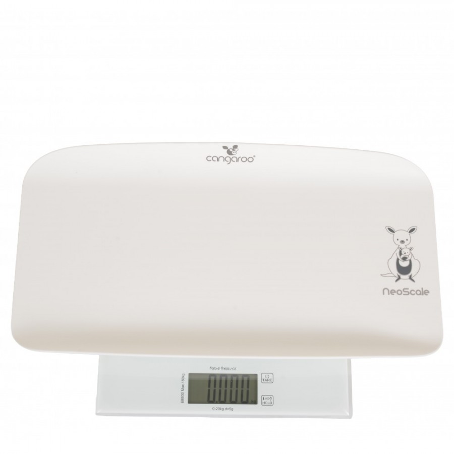 Cangaroo Ηλεκτρονική Ζυγαριά Βρέφους  2in1 έως 20 κιλά NeoScale White (3800146272838)