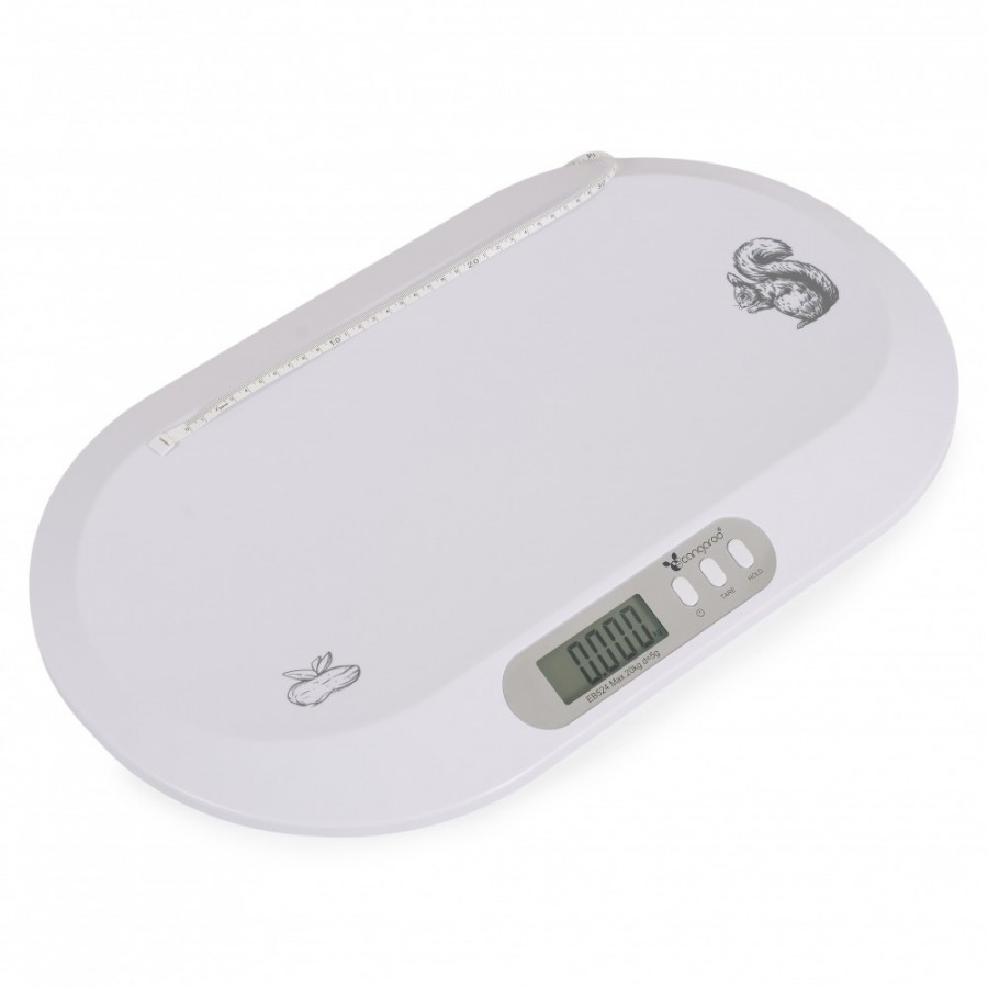 Cangaroo Ηλεκτρονική Ζυγαριά Βρέφους  έως 20 κιλά Peanut White (3800146272845)