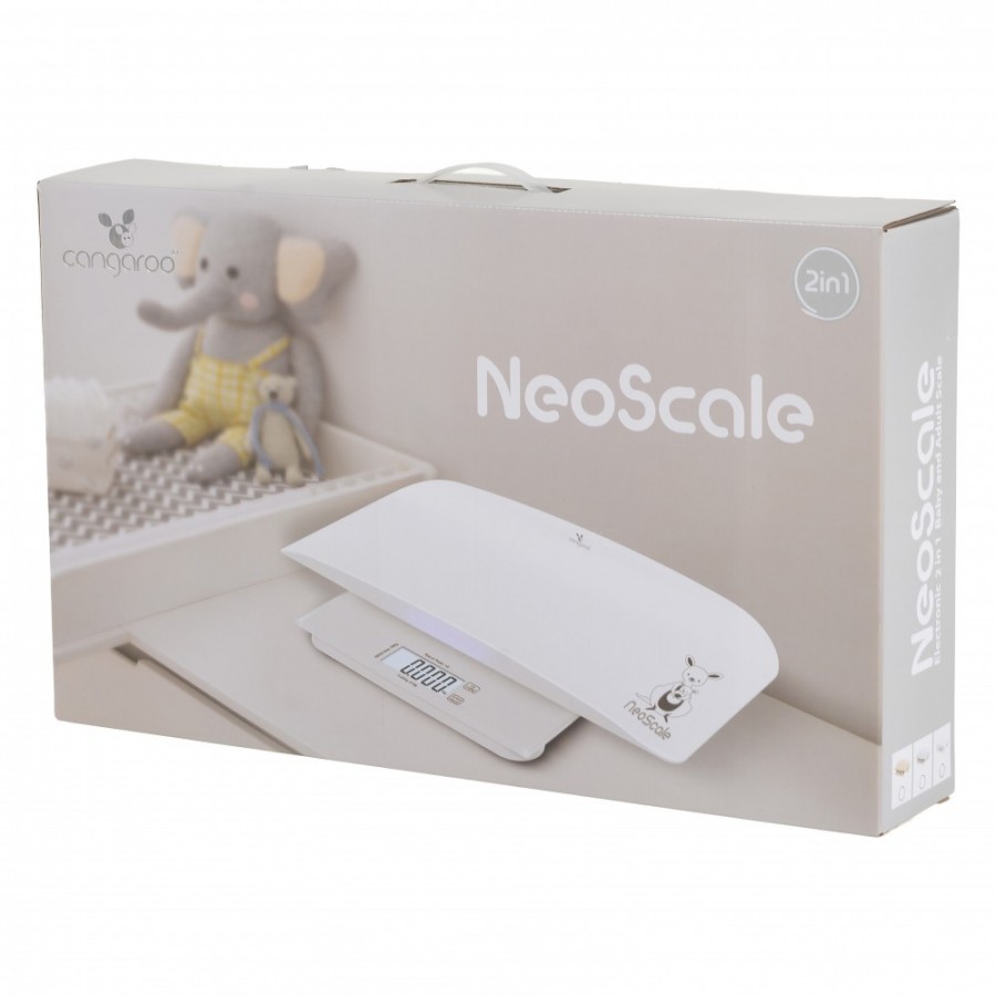 Cangaroo Ηλεκτρονική Ζυγαριά Βρέφους  2in1 έως 20 κιλά NeoScale White (3800146272838)