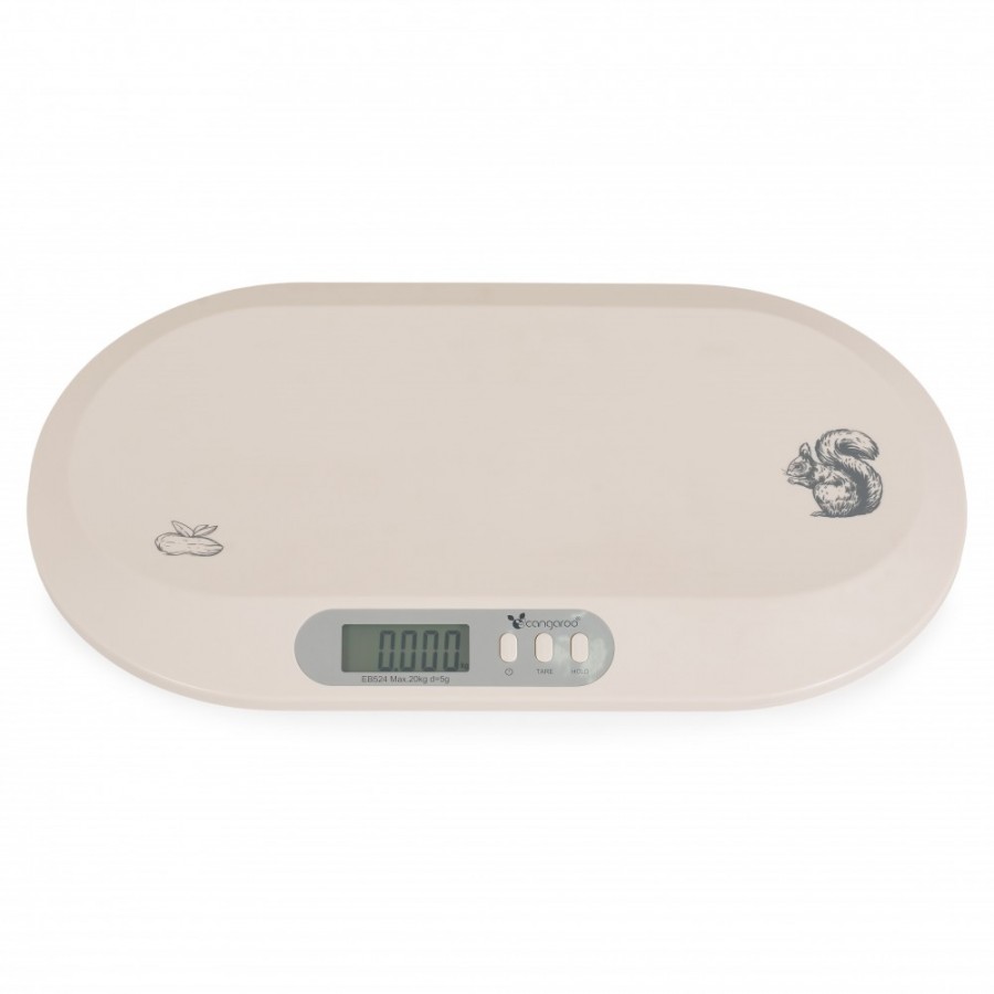 Cangaroo Ηλεκτρονική Ζυγαριά Βρέφους  έως 20 κιλά Peanut beige (3800146272999)