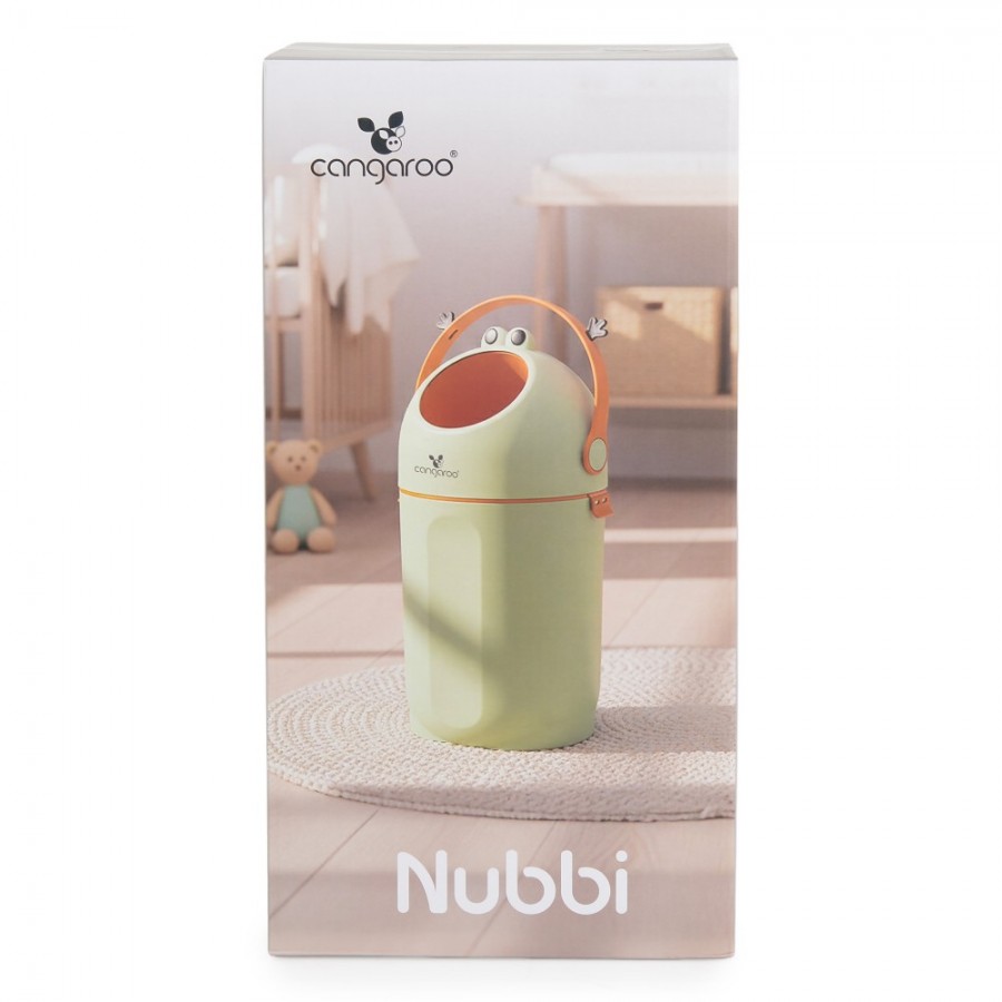 Cangaroo Κάδος Απόρριψης Παιδικής Πάνας Nubbi Green (3800146273279)