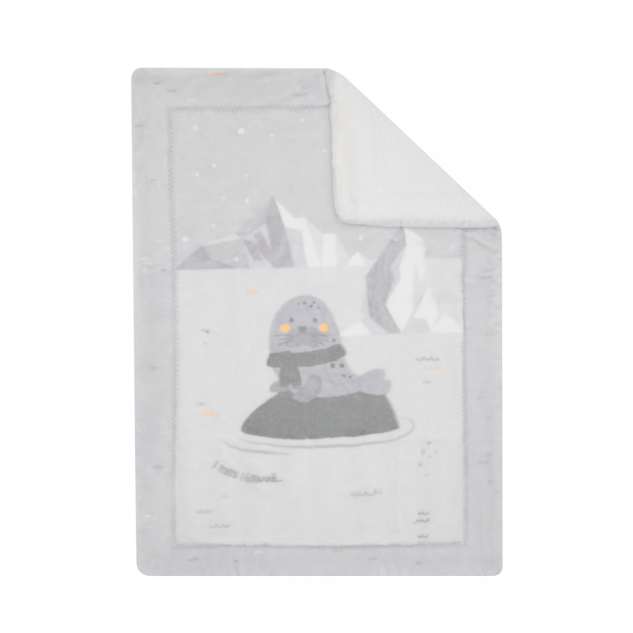 Kikka Boo Κουβέρτα Κούνιας Super soft sherpa 110x140 cm Seally me (31103020156) Kikka Boo Κουβέρτα Κούνιας Super soft sherpa 110x140 cm Seally me (31103020156)