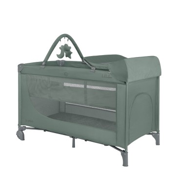 Kikka Boo Παρκοκρέβατο 2 επιπέδων So Gifted Plus Green 2026 με αλλαξιέρα και μπάρα παιχνιδιού (31003010145)