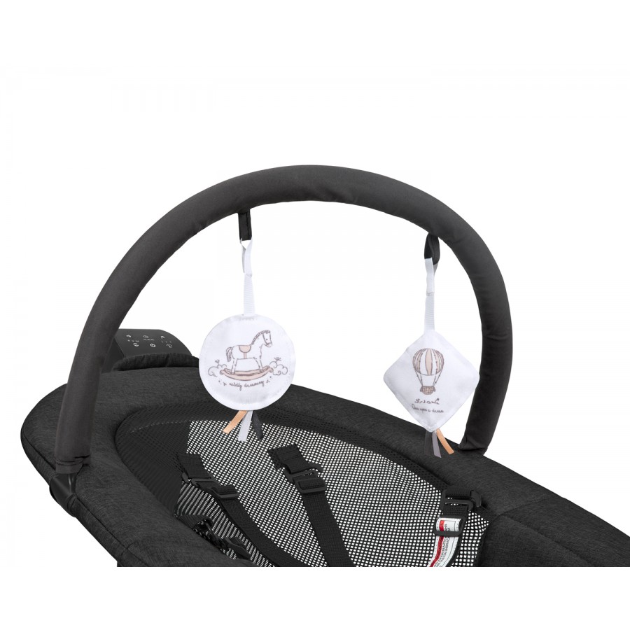 Kikkaboo Ηλεκτρική Ρηλάξ-Κούνια Zazu Black (31005010095)