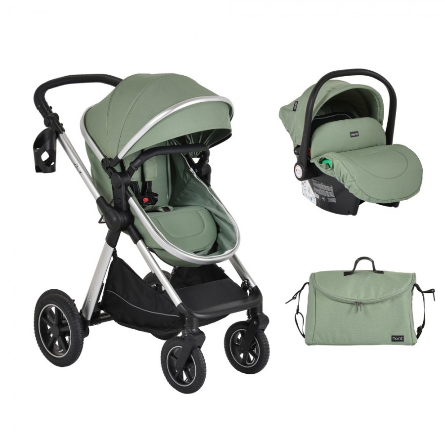 Cangaroo Καρότσι 3in1 Alina Dark Green (3801005100026)