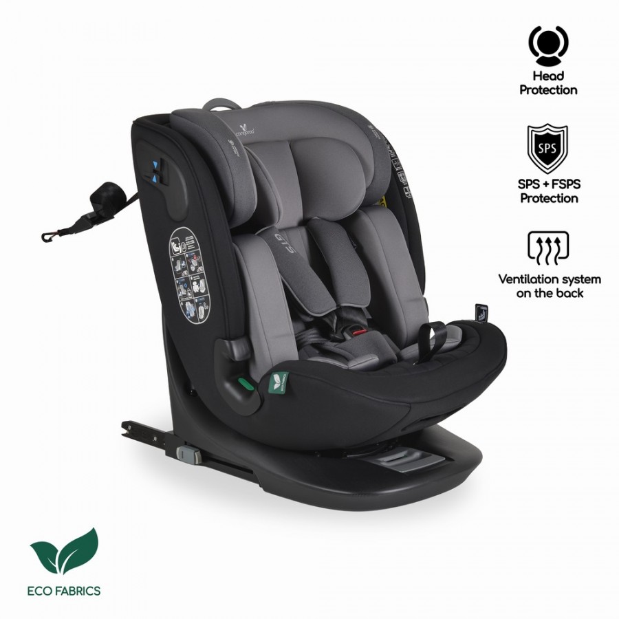 Moni Κάθισμα Αυτοκινήτου GTS 40-150cm Charcoal gray (3801005153213)