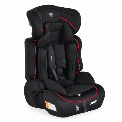 Moni Κάθισμα Αυτοκινήτου Flex 76-150cm Black with red line (3801005153602)