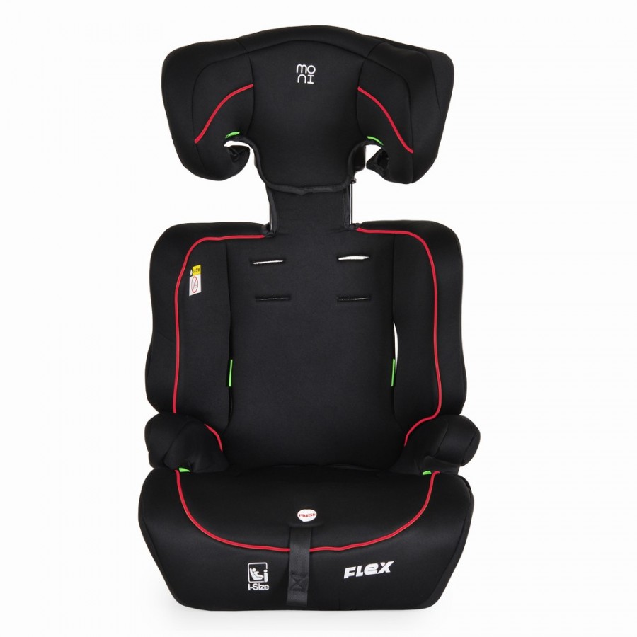 Moni Κάθισμα Αυτοκινήτου Flex 76-150cm Black with red line (3801005153602)