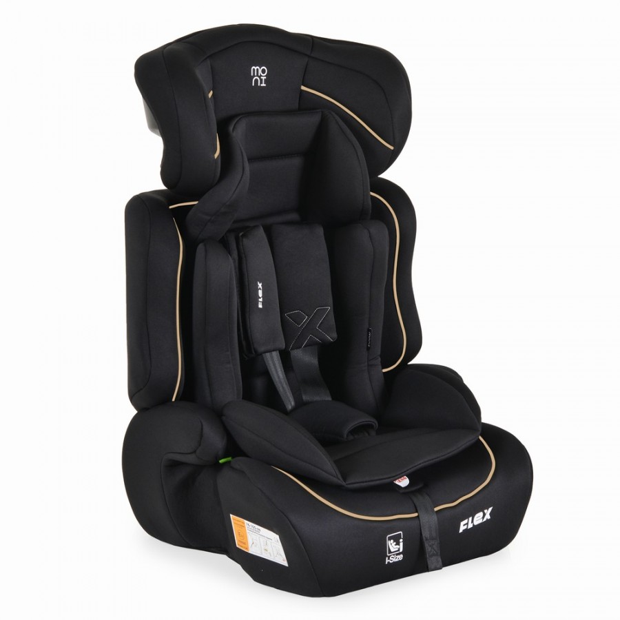 Moni Κάθισμα Αυτοκινήτου Flex 76-150cm Black with beige line (3801005153619)