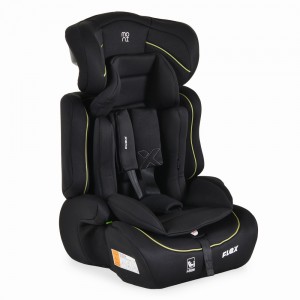Moni Κάθισμα Αυτοκινήτου Flex 76-150cm Black with green line (3801005153626)