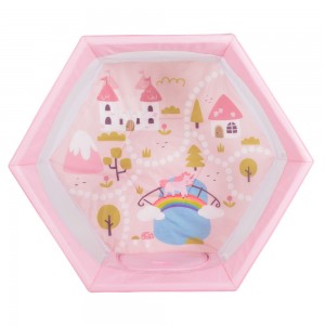 Cangaroo Παρκοκρέβατο Εξάγωνο Playbox Pink (3801005210220)