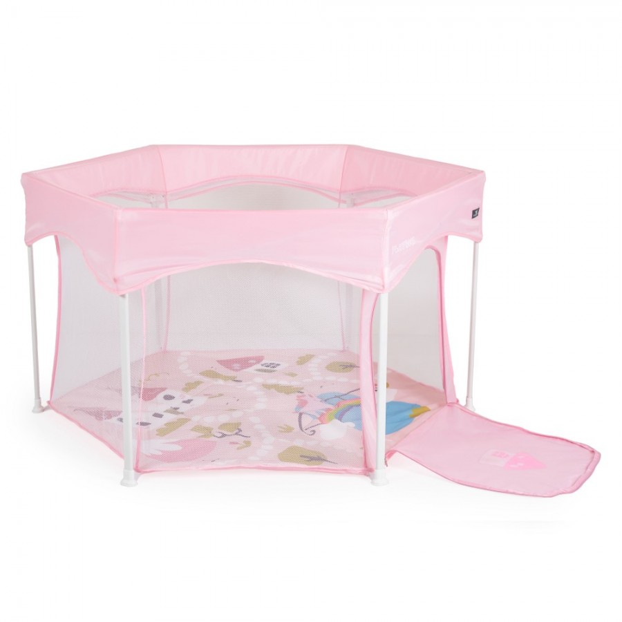 Cangaroo Παρκοκρέβατο Εξάγωνο Playbox Pink (3801005210220)