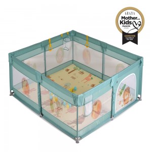 Moni Πάρκο για μωρά τετράγωνο GameZone 120x120 με χαλάκι xpe & 60 μπαλάκια Mint (3801005210442)