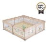 Moni Πάρκο για μωρά ορθογώνιο GameZone 180x200 με χαλάκι xpe & 60 μπαλάκια beige (3801005210565)
