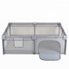Moni Πάρκο για μωρά ορθογώνιο GameZone Basic 150*200 grey (3801005210596)