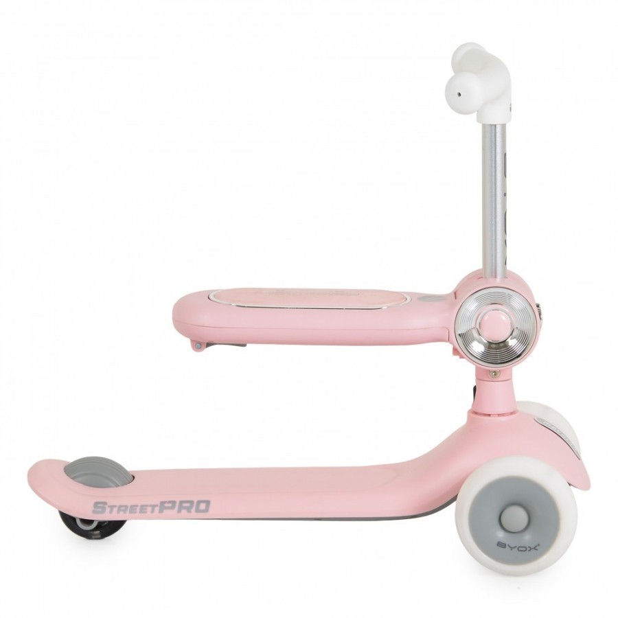 Byox Scooter StreetPro με Φωτιζόμενες Ρόδες & Ηχητικές λειτουργίες Pink (3801005300266)