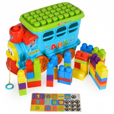 Moni Τρενάκι με τουβλάκια 48 pcs 6029 (3801005600250)