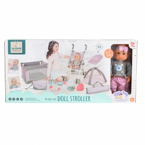 Moni Toys Σετ Κούκλα Μωράκι 36cm  με Αξεσουάρ Grey 89865 (3801005601745) Moni Toys Σετ Κούκλα Μωράκι 36cm  με Αξεσουάρ Grey 89865 (3801005601745)