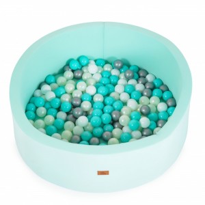 Moni Πισίνα Με 200 μπάλες (5.5cm) 90x90x30cm Mint (3801005601844)