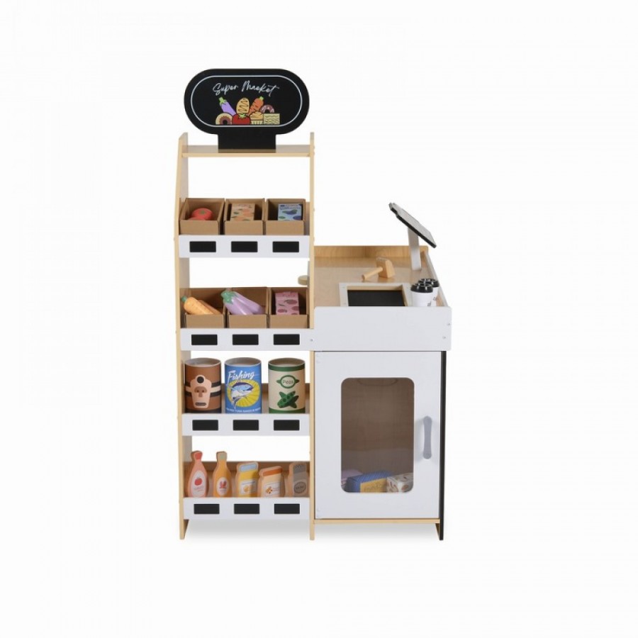 Moni Toys Ξύλινο Σούπερ Μάρκετ W10A214 (3801005602063)